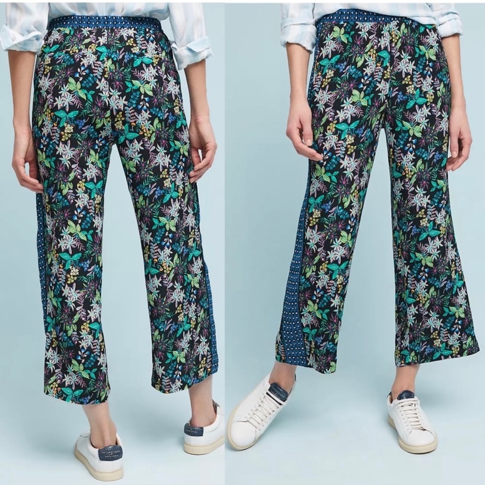 Anthropologie Ett Twa Rousseau Cropped Wide Leg Pants - Picture 2 of 14
